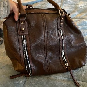 Large dark brown purse